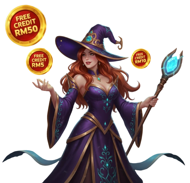 Free Credit Witch Character