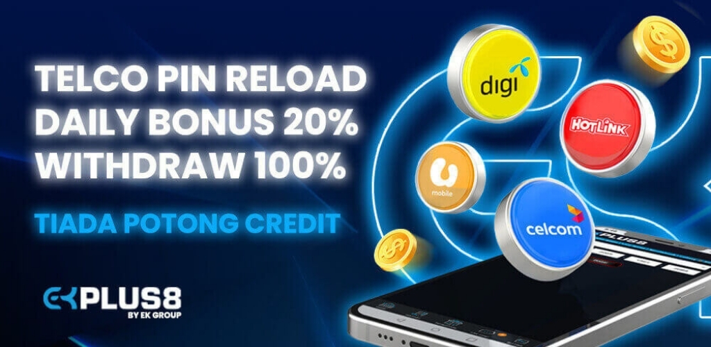Telco Pin Reload Daily Bonus 20% EkPlus8